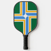 Pickleball Paddle with flag of Portland, USA (Voorkant)