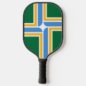 Pickleball Paddle with flag of Portland, USA (Achterkant)