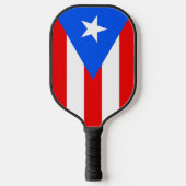 Pickleball Paddle with flag of Puerto Rico, USA (Voorkant)
