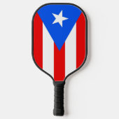 Pickleball Paddle with flag of Puerto Rico, USA (Achterkant)