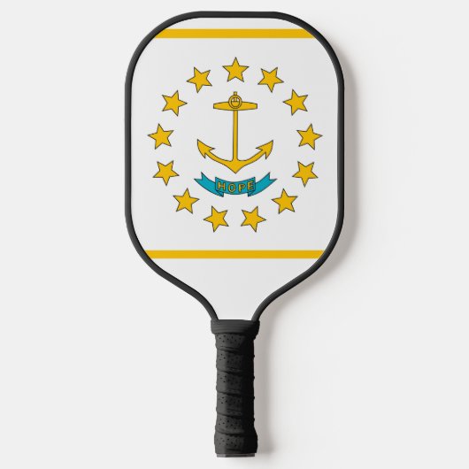 Pickleball Paddle with flag of Rhode Island, USA (Voorkant)
