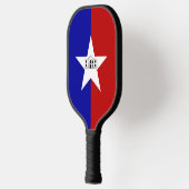 Pickleball Paddle with flag of San Antonio, USA (Links)