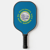 Pickleball Paddle with flag of South Dakota, USA (Voorkant)