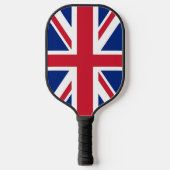 Pickleball Paddle with flag of United Kingdom (Voorkant)