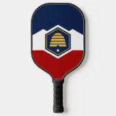 Pickleball Paddle with new flag of Utah (Voorkant)