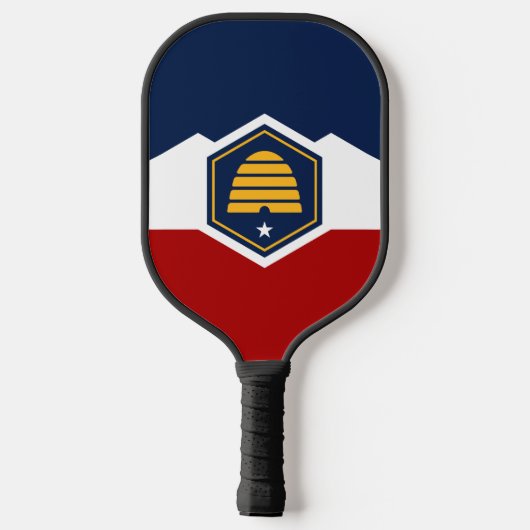 Pickleball Paddle with new flag of Utah (Achterkant)