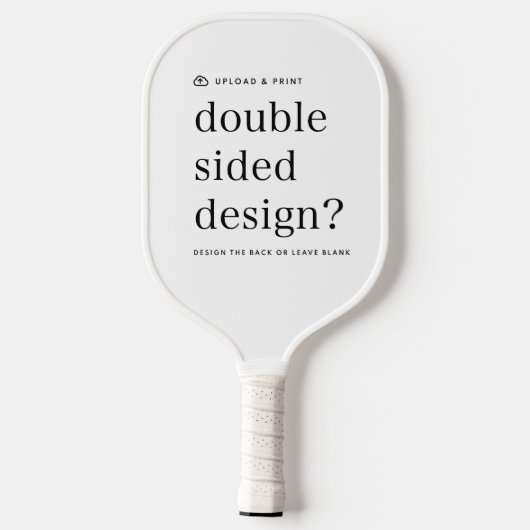 Pickleball Paddle Your Design Upload (Achterkant)