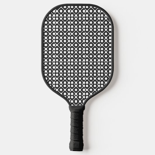 Pickleball Paddle zwart-wit (Achterkant)