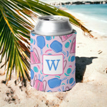 Pickleball Paddles and Balls Pink Preppy