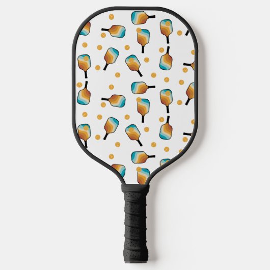 Pickleball Paddles & Ball Patroon (Voorkant)
