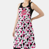 Pickleball-paddles Ballen Roze Zwart Persoonlijk Schort (Insitu)