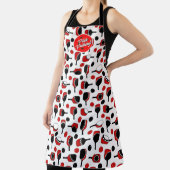 Pickleball Paddles Ballen Zwart Rood Persoonlijk Schort (Insitu)