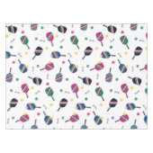Pickleball Paddles Blauw Groen Roze Sport Tafelkleed (Voorkant (Horizontaal))