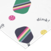 Pickleball Paddles Blauw Groen Roze Sport Tafelkleed (Gekanteld)