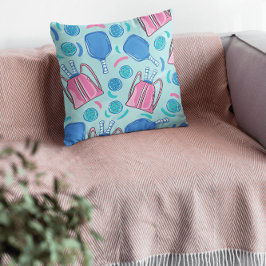 Pickleball-paddles en -ballen Blauw  Kussen