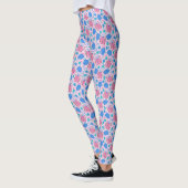 Pickleball Paddles en Ballen Roze Patroon Leggings (Links)