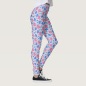 Pickleball Paddles en Ballen Roze Patroon Leggings (Rechts)