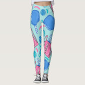 Pickleball Paddles en Balls Leggings (Voorkant)