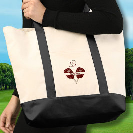 Pickleball Paddles Gal Glam Custom Monogram Naam Tote Bag