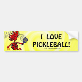 Pickleball Paddles goed met anderen Bumpersticker