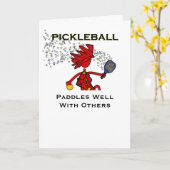 Pickleball Paddles goed met anderen Kaart (Gele Bloem)