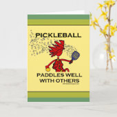 Pickleball Paddles goed met anderen Kaart (Gele Bloem)