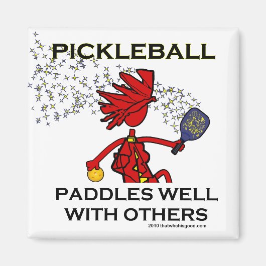 Pickleball Paddles goed met anderen Magneet (Voorkant)