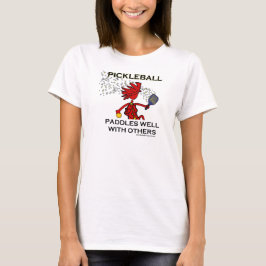 Pickleball Paddles goed met anderen T-shirt