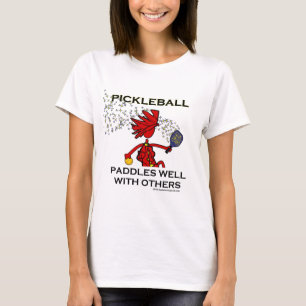 Pickleball Paddles goed met anderen T-shirt