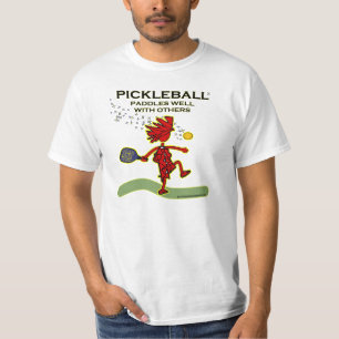 Pickleball Paddles goed met anderen T-shirt