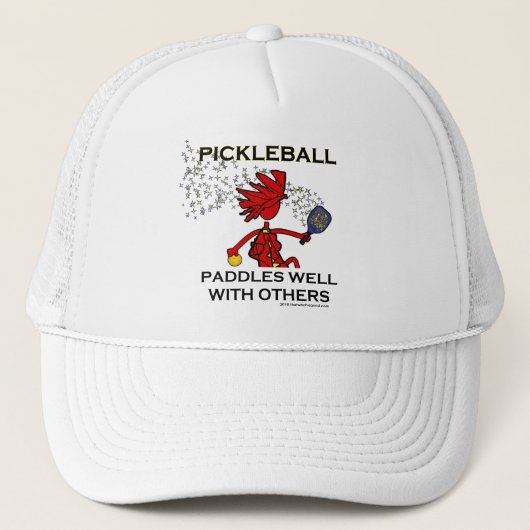 Pickleball Paddles goed met anderen Trucker Pet (Voorkant)
