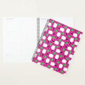 Pickleball Paddles Green Balls op Magenta Fun Planner (Display)