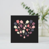  Pickleball Paddles Heart Bedankkaart (Staand voorkant)