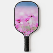 Pickleball Paddles met groen bloemenveld afbeeldin (Voorkant)