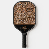 Pickleball-paddles met wilde luipaardprint pickleball paddle (Achterkant)