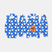 Pickleball Paddles, Oranje Pickleball Balls, blauw Bedankdoosjes (Uitgevouwen)