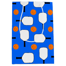 Pickleball Paddles, Oranje Pickleball Balls, blauw Medium Cadeauzakje