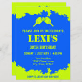 Pickleball-paddles verjaardagsfeestje kaart (Voorkant / Achterkant)