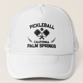 Pickleball Palm Springs California US Custom Trucker Pet
