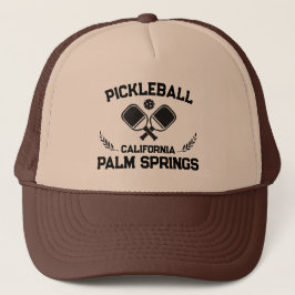 Pickleball Palm Springs California US Custom Trucker Pet