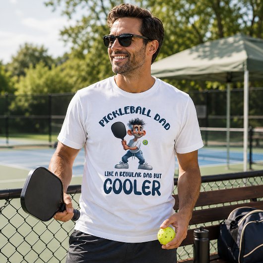 Pickleball Papa, Als een Gewone Papa T-shirt