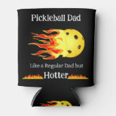 Pickleball papa als een gewone vader, maar heter d blikjeskoeler (Voorkant)