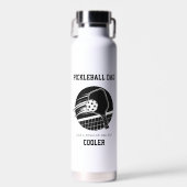 Pickleball Papa Cadeau Sport Waterfles (Voorkant)
