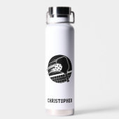 Pickleball Papa Cadeau Sport Waterfles (Achterkant)