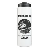 Pickleball Papa Cadeau Thermosbeker (Voorkant)