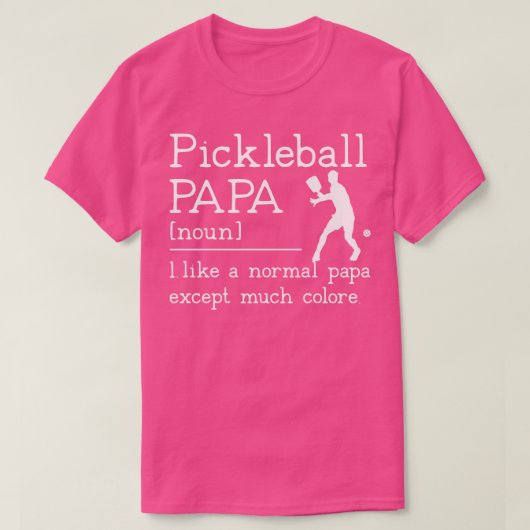 Pickleball Papa Definitie T-shirt (Design voorkant)