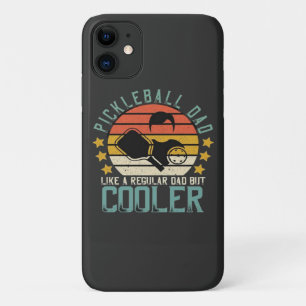 Pickleball-papa zoals een gewone papa maar cooler Case-Mate iPhone case