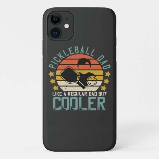 Pickleball-papa zoals een gewone papa maar cooler Case-Mate iPhone case (Achterkant)