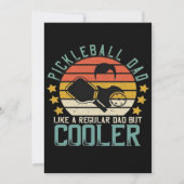Pickleball-papa zoals een gewone papa maar cooler save the date (Voorkant)