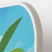 Pickleball Paradise Palm Trees Paddle (Links Detail)